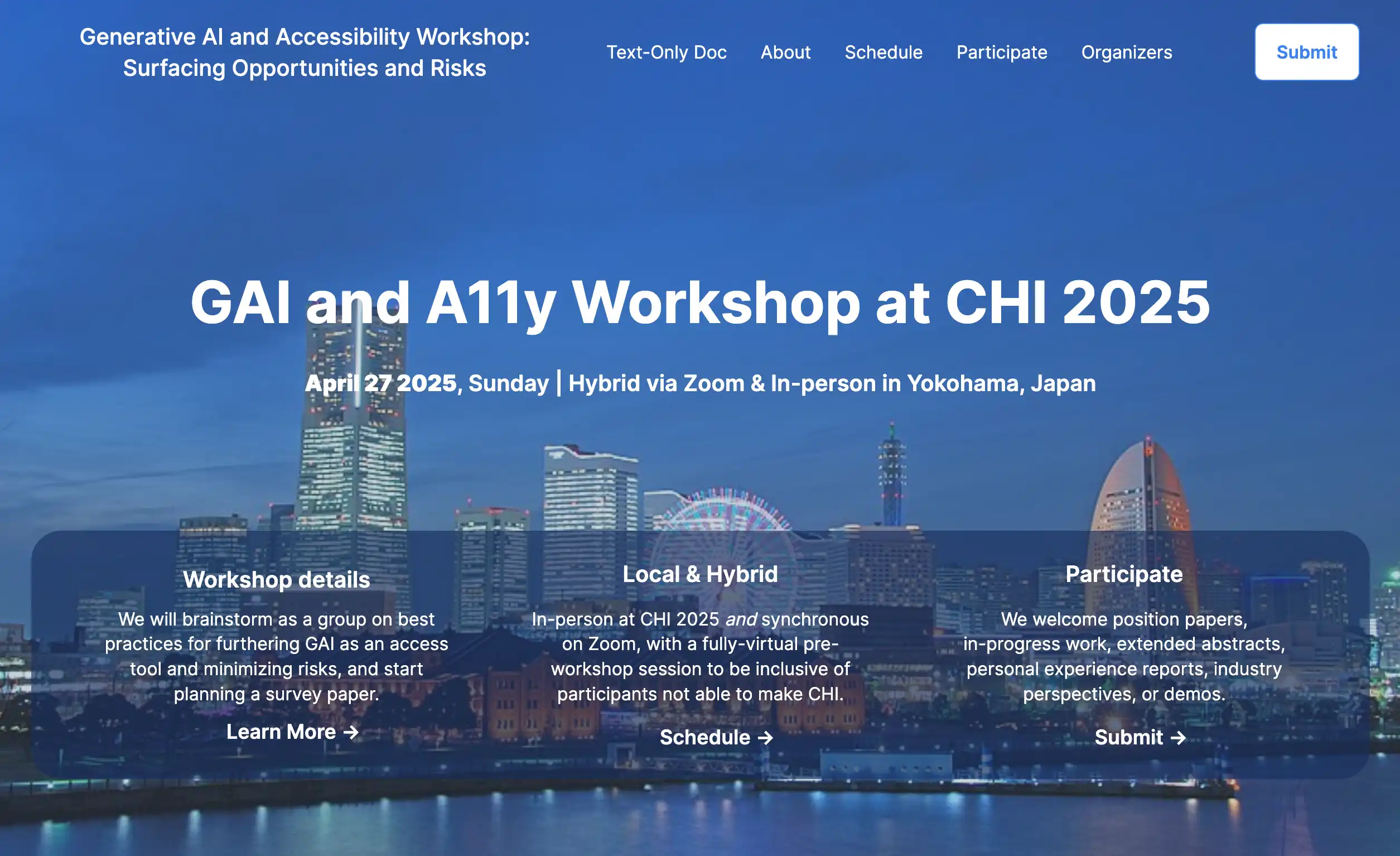 Generative AI and Accessibility Workshop