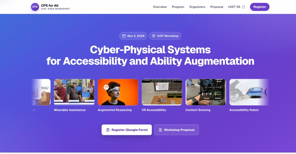 Cyber-Physical Systems for Accessibility and Ability Augmentation